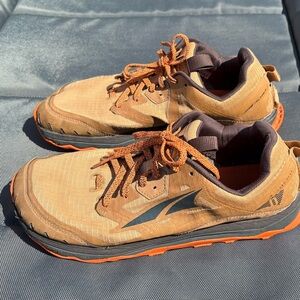 Altra Men's Tan and Orange Trail Shoes